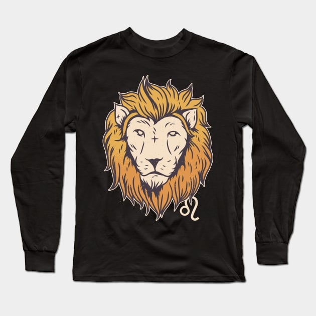 Leo Illustration Long Sleeve T-Shirt by MimicGaming